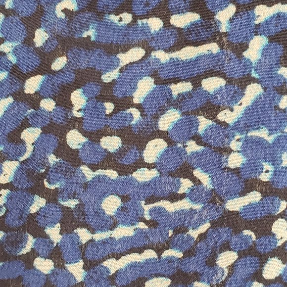 100% silk blue leopard-print Rachel Zoe dress - Picture 7 of 7